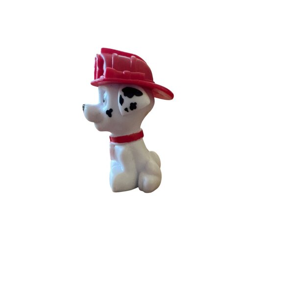 Paw Patrol Marshall Dalmatian Firefighter Dog Mini Figure Toy Fire Hat 1.75" - Picture 2 of 4